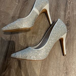 Sparkly Rhinestone Covered Pumps (Size 8)